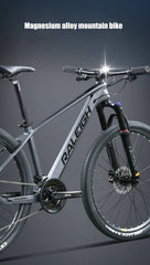 26 & 27.5 Inch Mountain Bike - Lightweight Magnesium Alloy Frame, 24/27/30/33 Speed Gears, Hydraulic Disc Brake, All-Terrain Bicycle for Men & Women