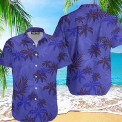 Summer Animal Crane Men's Hawaiian Shirt – 3D Plant & Flower Print Beach Shirt, Plus Size up to 5XL
