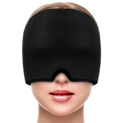 360° Gel Migraine Ice Head Wrap – Hot & Cold Therapy Headache Relief Hat for Migraine, Sinus, and Stress