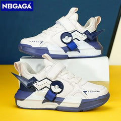 Cartoon Kids Sneakers – Classic Leather Casual Walking Shoes for Boys & Girls, Outdoor Fashion Footwear