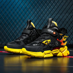 Boys' Fashion Sneakers – Thick-Soled, Warm & Comfortable Anti-Slip Outdoor Sports Shoes for Kids