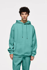 INFLATION 350gsm Thick Velvet Tracksuit – Unisex Solid Color Jogging Suit | 2023 Trendy Matching Fleece Sweatpants & Hoodie Set