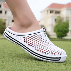 Unisex Men’s Beach Slippers – Hollow Non-Slip Outdoor Flip-Flops & Casual Sandals (Sizes 36–45)