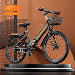 SKIG Folding Mountain Bike for Boys & Girls - 7-15 Years Old, Variable Speed, Lightweight & Durable Folding Bicycle for Kids, Teens, Camping, and Home Use