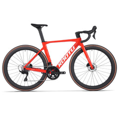 KOOTU Full Carbon Fiber Road Bike – Ultra-Light Pure Oil Disc Brake Bicycle with SHIMANO R7120 24-Speed Components | Performance Cycling for Adults