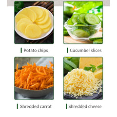 1000W 5-in-1 Electric Vegetable Chopper & Food Processor – Stainless Steel Multifunctional Slicer, Mixer & Cutter (220V)