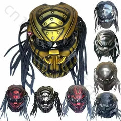 Iron Blood Warrior Predator Motorcycle Helmet – Retro Off-Road Full-Face Helmet for Men | Personalized Design | DOT & ECE Certified
