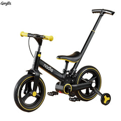 Grylls 2-in-1 Children's Balance Bike & Scooter - Multi-Functional Folding Baby Bike, Toddler Scooter, and Baby Cart | Lightweight, Adjustable, and Safe for Kids