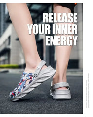 Men’s EVA Platform Sandals – Flat Summer Slippers, Outdoor Garden Clogs, Flip-Flops & Casual Home Shoes