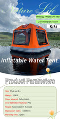 Outdoor Inflatable Floating Tent – PVC Fishing Platform, Lake & Park Camping, Water House Boat for Tourism & Relaxation