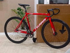 Tsunami SNM100 Fixie Fixed Gear Bike – 700C Single Speed Racing Bicycle | Lightweight Aluminum Alloy Frame | Customizable Track Cycling(Not available for US)