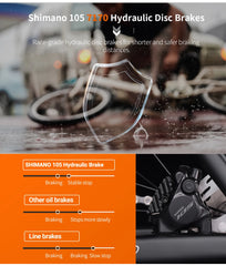 KOOTU Full Carbon Fiber Road Bike – Ultra-Light Pure Oil Disc Brake Bicycle with SHIMANO R7120 24-Speed Components | Performance Cycling for Adults