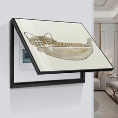 ravel Shark Creative Art Poster – 45x35CM Fashion Home Decor & Electric Meter Box Cover