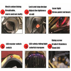 Personalized Full-Cover Predator Helmet – Carbon Fiber Retro Full-Face Motorcycle Helmet | Special-Shaped Design | DOT & ECE Certified