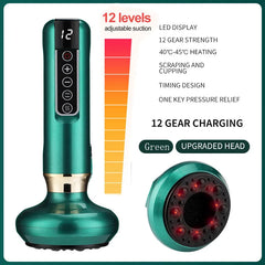 Electric Cupping Massager – Vacuum Suction & GuaSha with Infrared Heat for Anti-Cellulite & Body Slimming