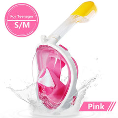 Underwater Scuba Anti Fog Full Face Diving Mask Snorkeling Respiratory Masks Safe Waterproof Swimming Equipment for Adult Kids
