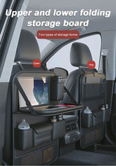 SEAMETAL Car Backseat Organizer – Multi-Pocket Storage Bag with Foldable Tablet Tray & Large Capacity