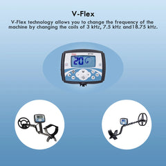 Treasure Hunter MT705 Professional Underground Metal Detector – V-Flex Tech, Waterproof 11" Coil, High Sensitivity Scanner