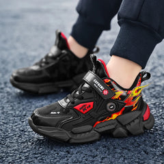 Boys' Fashion Sneakers – Thick-Soled, Warm & Comfortable Anti-Slip Outdoor Sports Shoes for Kids