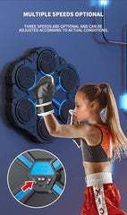 Smart Bluetooth Music Boxing Machine – Wall-Mounted Boxing Trainer with Music & LED Targets | Home Fitness & Stress Relief Equipment