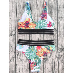 Fashion Print High-Waist Bikini – Sexy Women's Swimsuit for Summer Beachwear