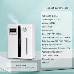 Bluetooth Smart Aroma Diffuser – Large Area 300m³ Fragrance Machine for Essential Oils, Hotel Lobby & Commercial Scenting