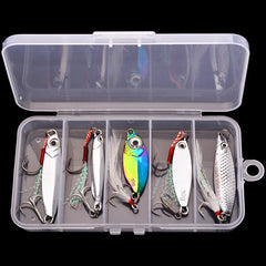 5PCS Wobbler Lures Set – 3g/10g/15g Metal VIB Sinking Fishing Lures | Hard Bait for Sea Fishing & Artificial Pesca