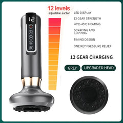 Electric Cupping Massager – Vacuum Suction & GuaSha with Infrared Heat for Anti-Cellulite & Body Slimming