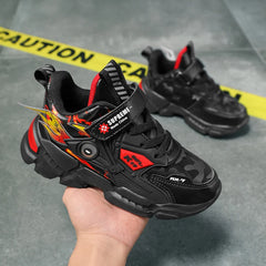 Boys' Fashion Sneakers – Thick-Soled, Warm & Comfortable Anti-Slip Outdoor Sports Shoes for Kids