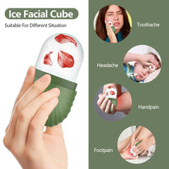 Silicone Ice Face Roller – Pore Shrinking, Dark Circle Removal & Skin Massage Tool for Eyes & Neck