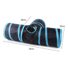 Foldable Cat Tunnel – Interactive Pet Toy with Breathable Material & Crinkle Paper for Indoor Play