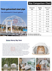 Luxury Geodesic Dome Tent – Outdoor Glamping Villa for Camping, Resort, Hotel & Forest Accommodation
