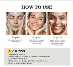 345 Relief Cream – Comprehensive Solution for Skin Problems, Anti-Sugar, Antioxidant, and Acne Mark Brightening