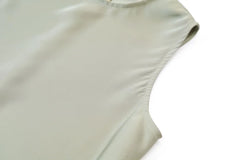 Spring Summer Women’s Elegant Satin Maxi Dress with Knitted Top | 2-Piece Floor-Length Outfit Set