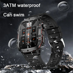 2024 New Rugged Military GPS Smart Watch Men AMOLED HD Screen Heart Rate Waterproof Outdoor SmartWatch Bluetooth Call For Xiaomi
