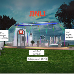 Transparent PC Geodesic Dome Tent – Clear Round Igloo House for Catering, Events, Hotel Resorts & Luxury Celebrations