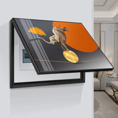 ravel Shark Creative Art Poster – 45x35CM Fashion Home Decor & Electric Meter Box Cover