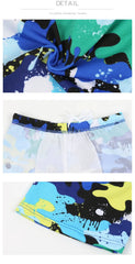 Children's Swimming Trunks – Flat Camo Printed Boys' Shorts | Big Boys' Hot Spring Bathing Suit