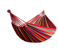 WESTTUNE Outdoor Canvas Hammock | Camping Swing with Tree Ropes | 200kg Load-Bearing for Garden, Patio & Backyard