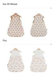 Sleeping Bags For Baby 0-24 Months Anti-Kick Blanket Infant Quilt Sleepwear 2.5Tog Stars Print Spring 100%Cotton Vest Sleepsacks