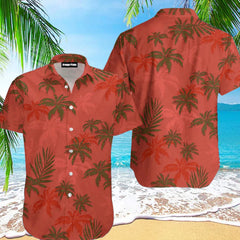 Summer Animal Crane Men's Hawaiian Shirt – 3D Plant & Flower Print Beach Shirt, Plus Size up to 5XL