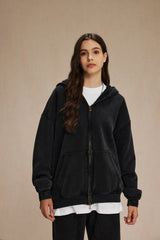 Cozy Batik Fleece Zippered Hoodie – Style Meets Comfort