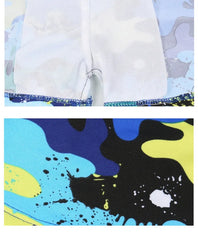 Children's Swimming Trunks – Flat Camo Printed Boys' Shorts | Big Boys' Hot Spring Bathing Suit