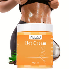 MELAO Hot Cream Massage Gel – 87% Organic Anti-Cellulite Slimming Lotion for Fat Burning & Weight Loss