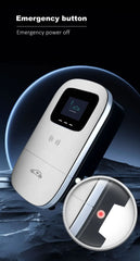 JIGU 7.6KW 32A Type 2 Electric Vehicle Charger – Car Charging Station, 7kW Wallbox EV Charger, WiFi & APP Control (220V, Single Phase)