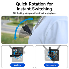 Magnetic Phone Neck Mount - Hands-Free POV Holder for GoPro & Smartphones