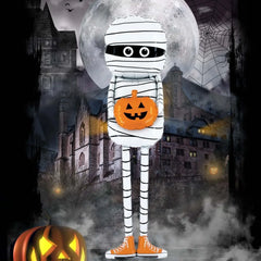 Large Inflatable Standing Mummy Balloon Halloween Horror Atmosphere Indoor and Outdoor Party Decoration Inflatable Prop