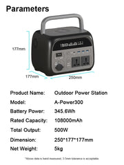 0W 1000W 2000W Portable Power Station | Solar Generator | LiFePO4 Battery | 110V/220V AC Outlets | Camping, Home, RV, Emergency Backup, Outdoor Power Supply