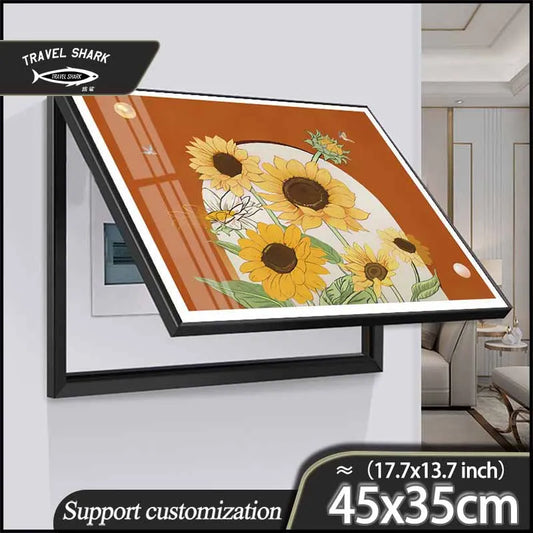 ravel Shark Creative Art Poster – 45x35CM Fashion Home Decor & Electric Meter Box Cover