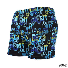 Multicolor Printed Adult Swimming Briefs – Breathable Men's Swim Trunks for Beach, Hot Springs & Drift